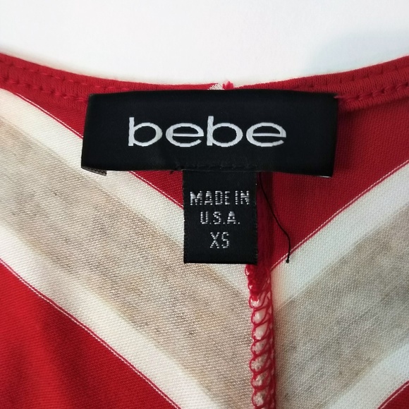 Bebe Sleeveless Striped Tank Tunic Size XS - Picture 7 of 8